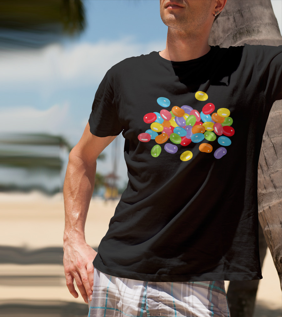 Cute Colorful Jelly Beans Candy Lover Easter Holiday T-Shirt