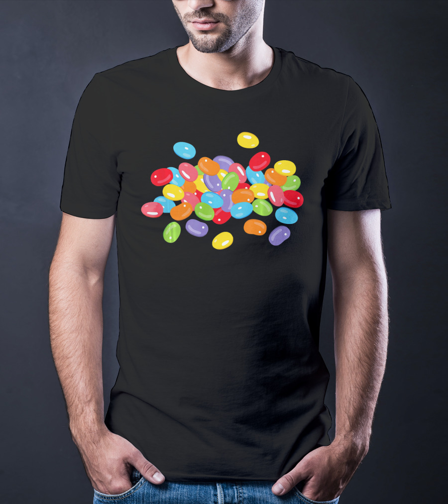 Cute Colorful Jelly Beans Candy Lover Easter Holiday T-Shirt
