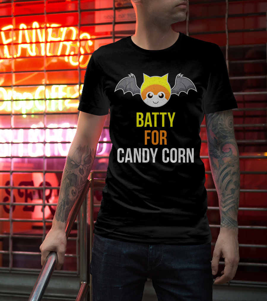 BATTY FOR CANDY CORN Adult And Youth T-Shirt