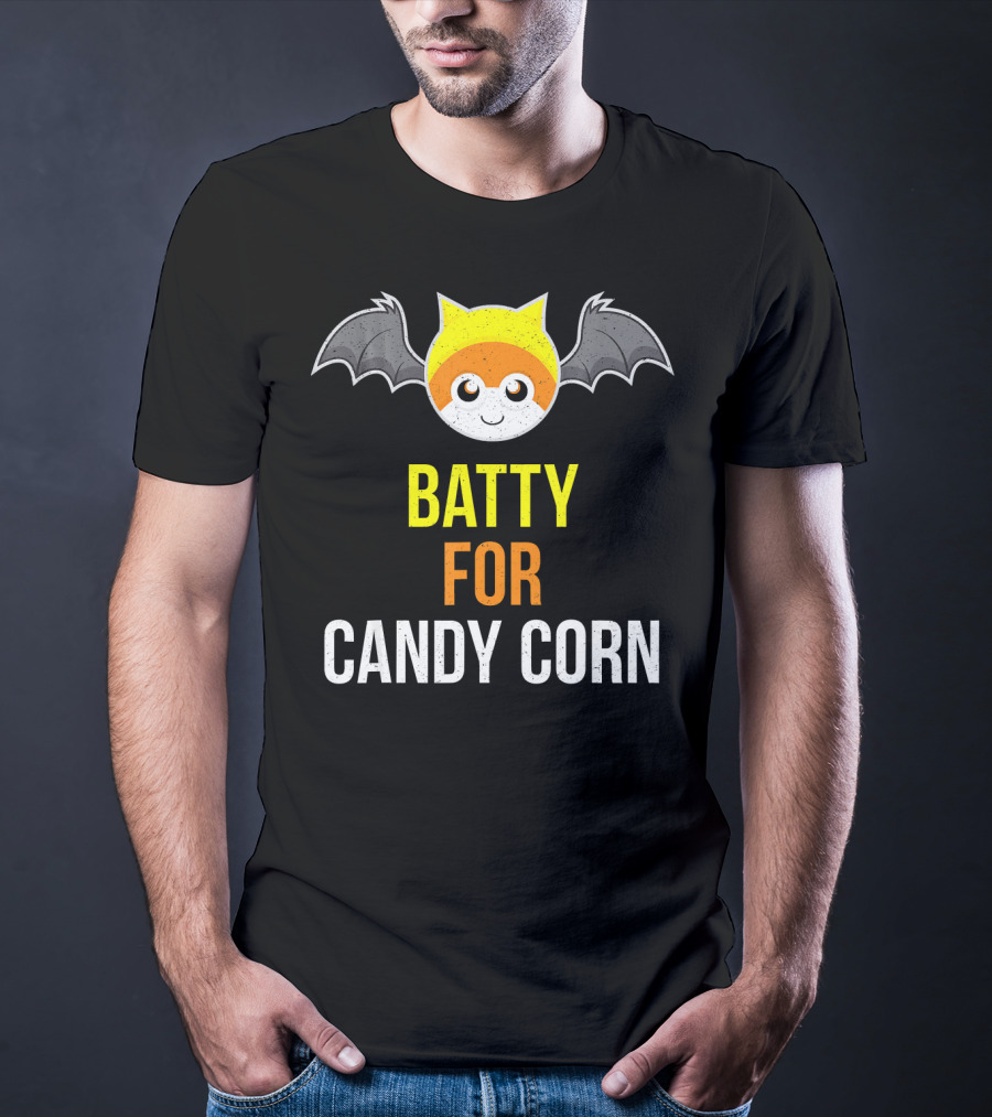BATTY FOR CANDY CORN Adult And Youth T-Shirt