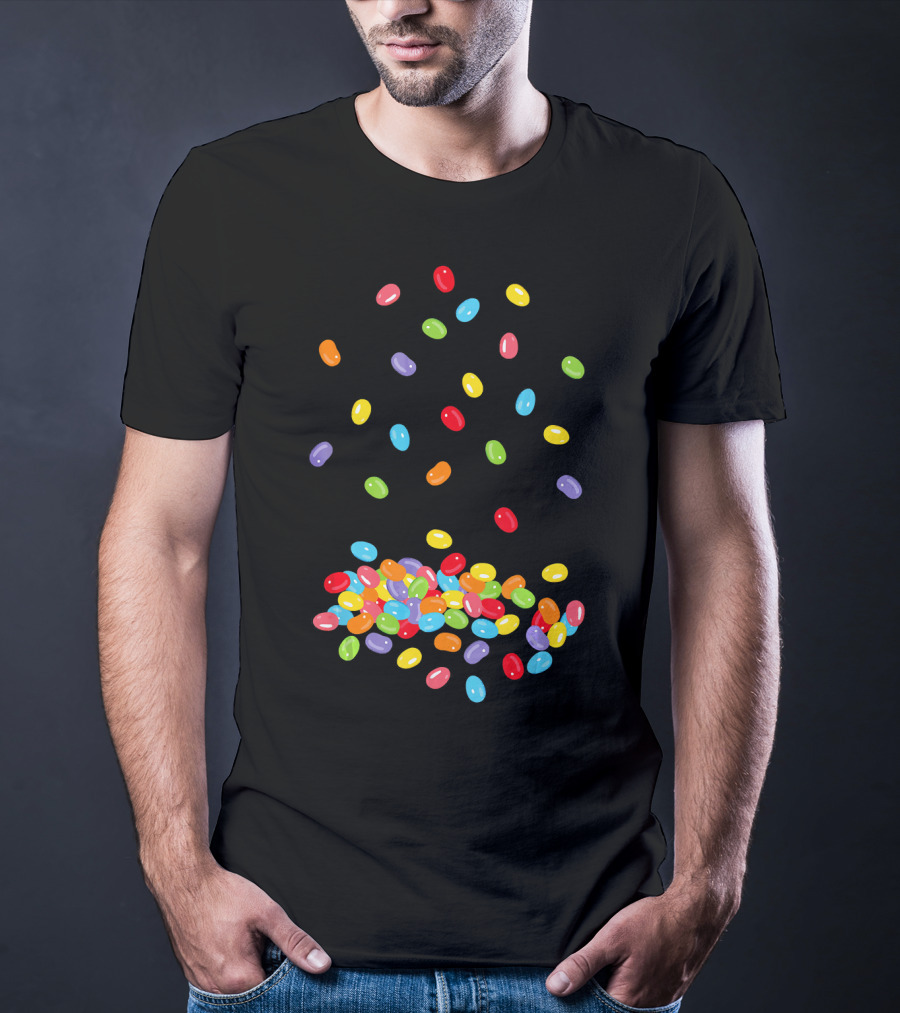 Colorful Cute Jelly Beans Candy Lover Easter Delight T-Shirt