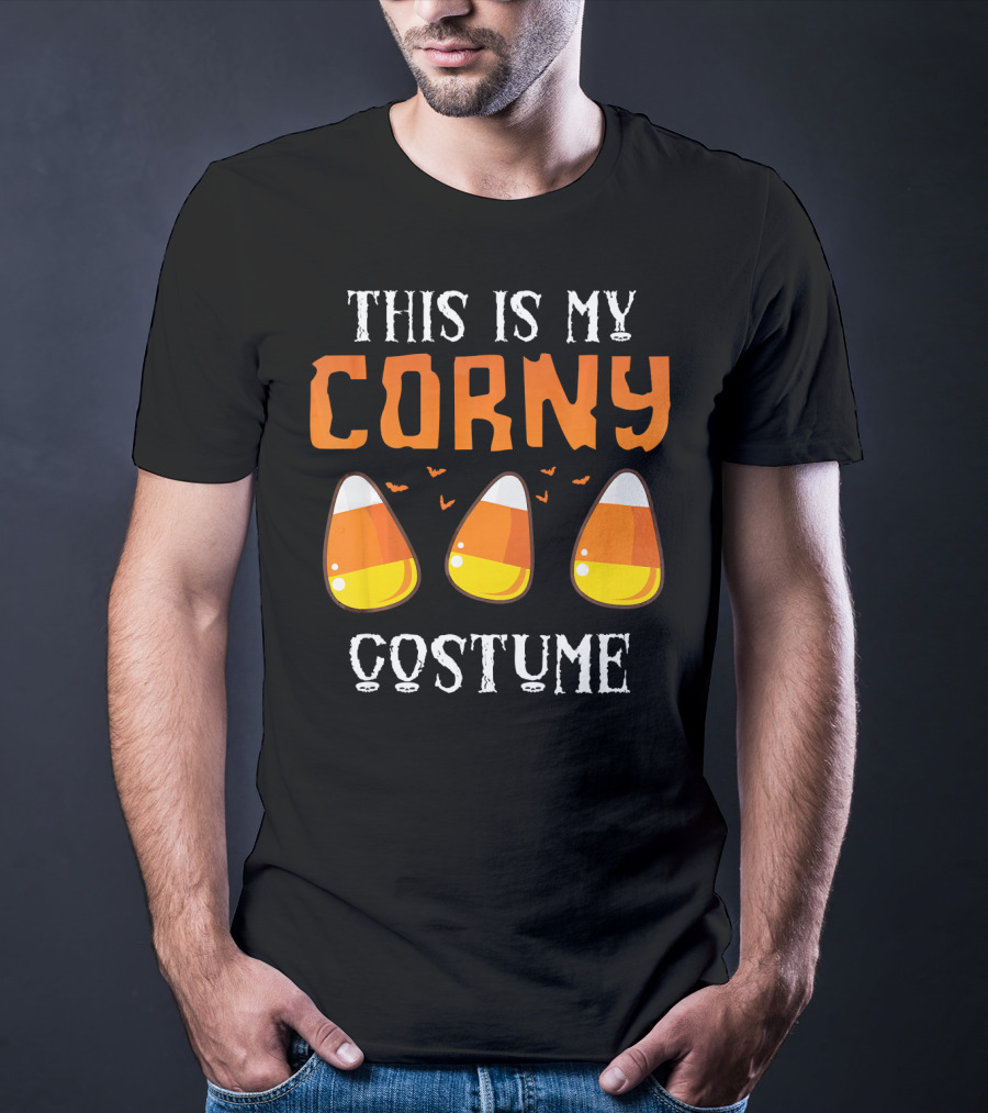 This Is My Corny Costume Candy Corn Bats T-Shirt