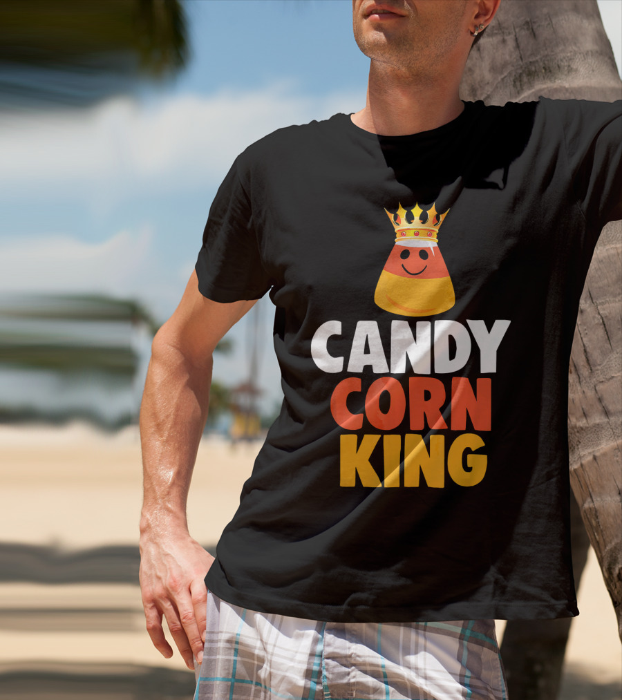 Candy Corn King Halloween Trick OR Treat T-Shirt