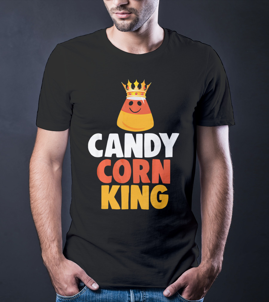 Candy Corn King Halloween Trick OR Treat T-Shirt