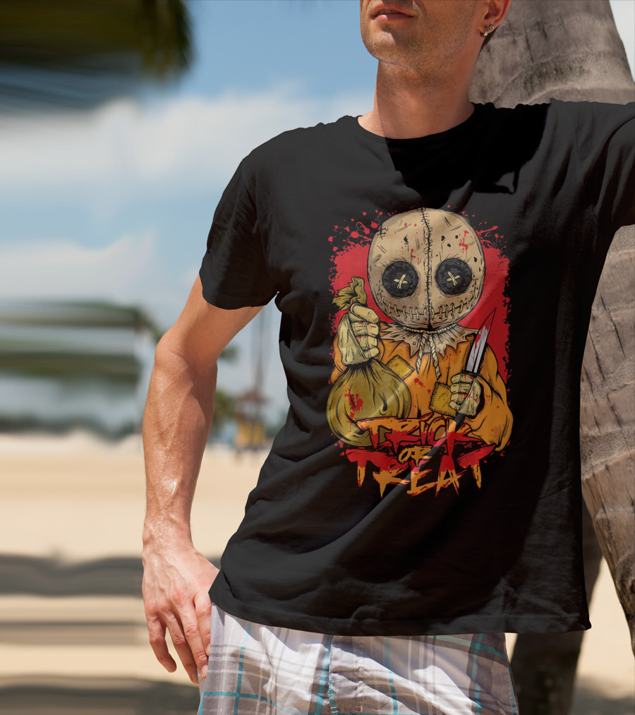 Trick Or Treat Halloween Horror Ghost Scary T-Shirt
