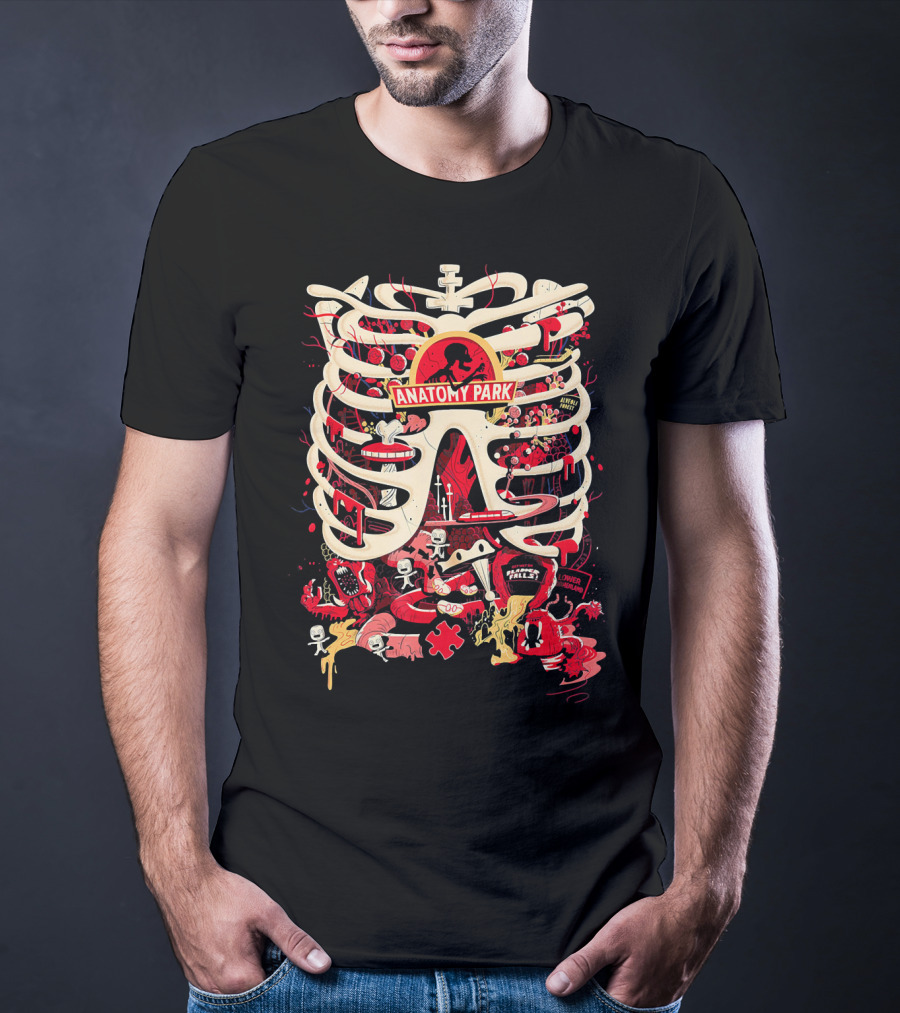 Anatomy Park Jurassic Adventure Cartoon T-Shirt