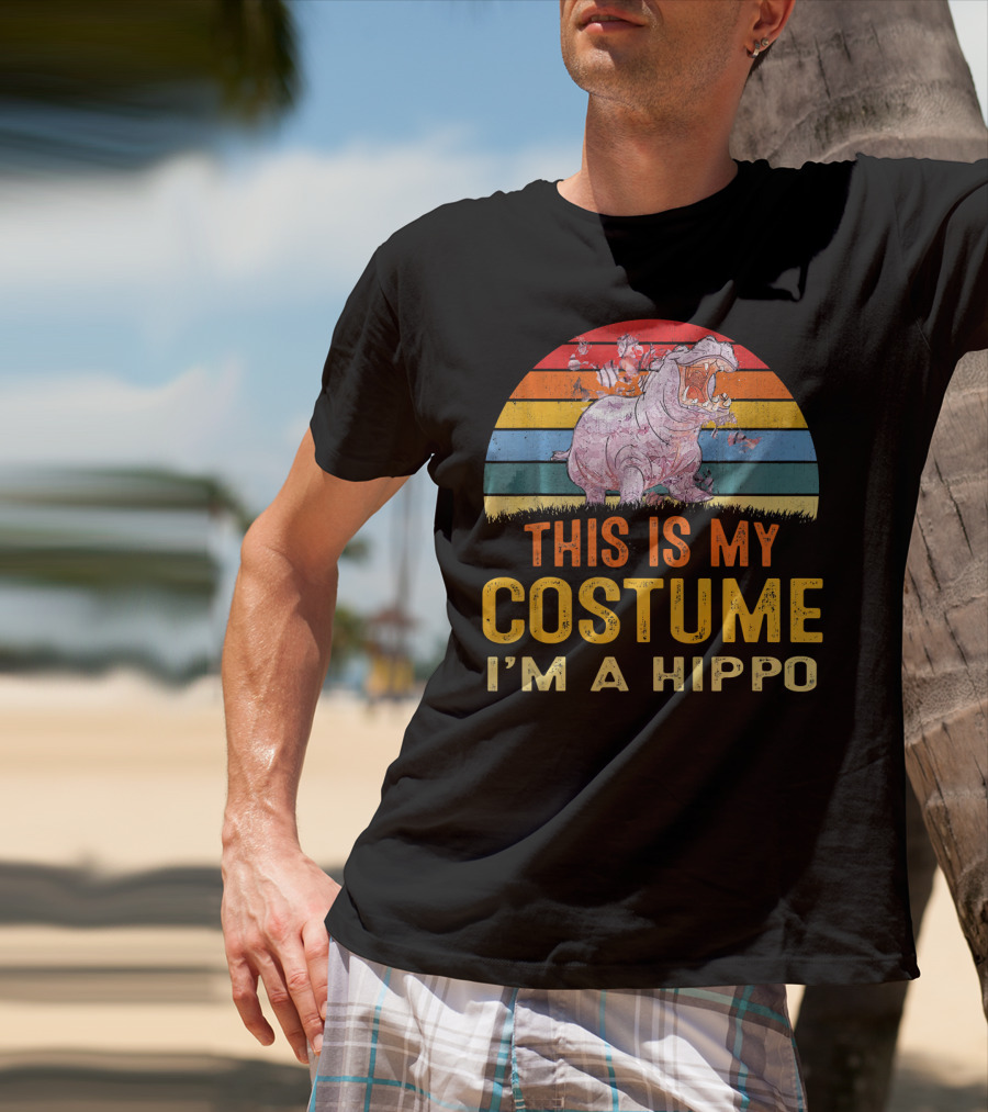 This Is My Costume I'm A Hippo T-Shirt