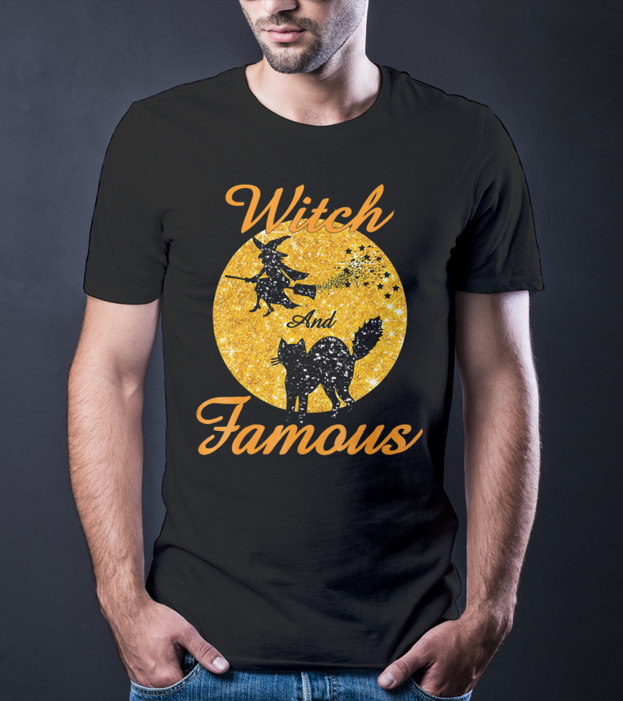 Witch And Famous Halloween Men Kids T-Shirt