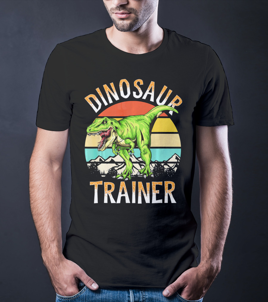 DINOSAUR TRAINER T-REX SUNSET MOUNTAINS T-Shirt