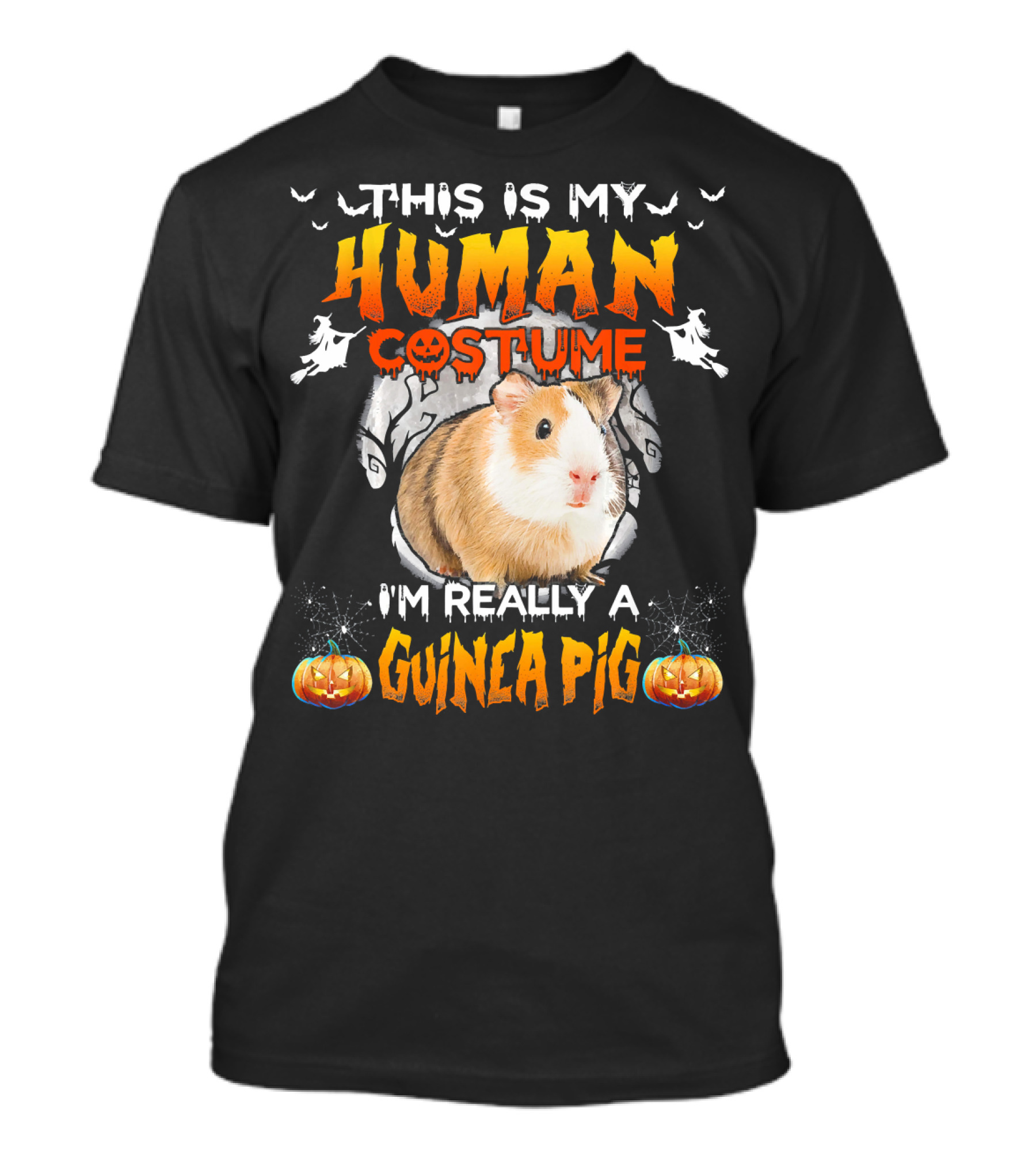 This Is My Human Costume I'm Really A Guinea Pig Halloween Guinea Pig Lover T-Shirt