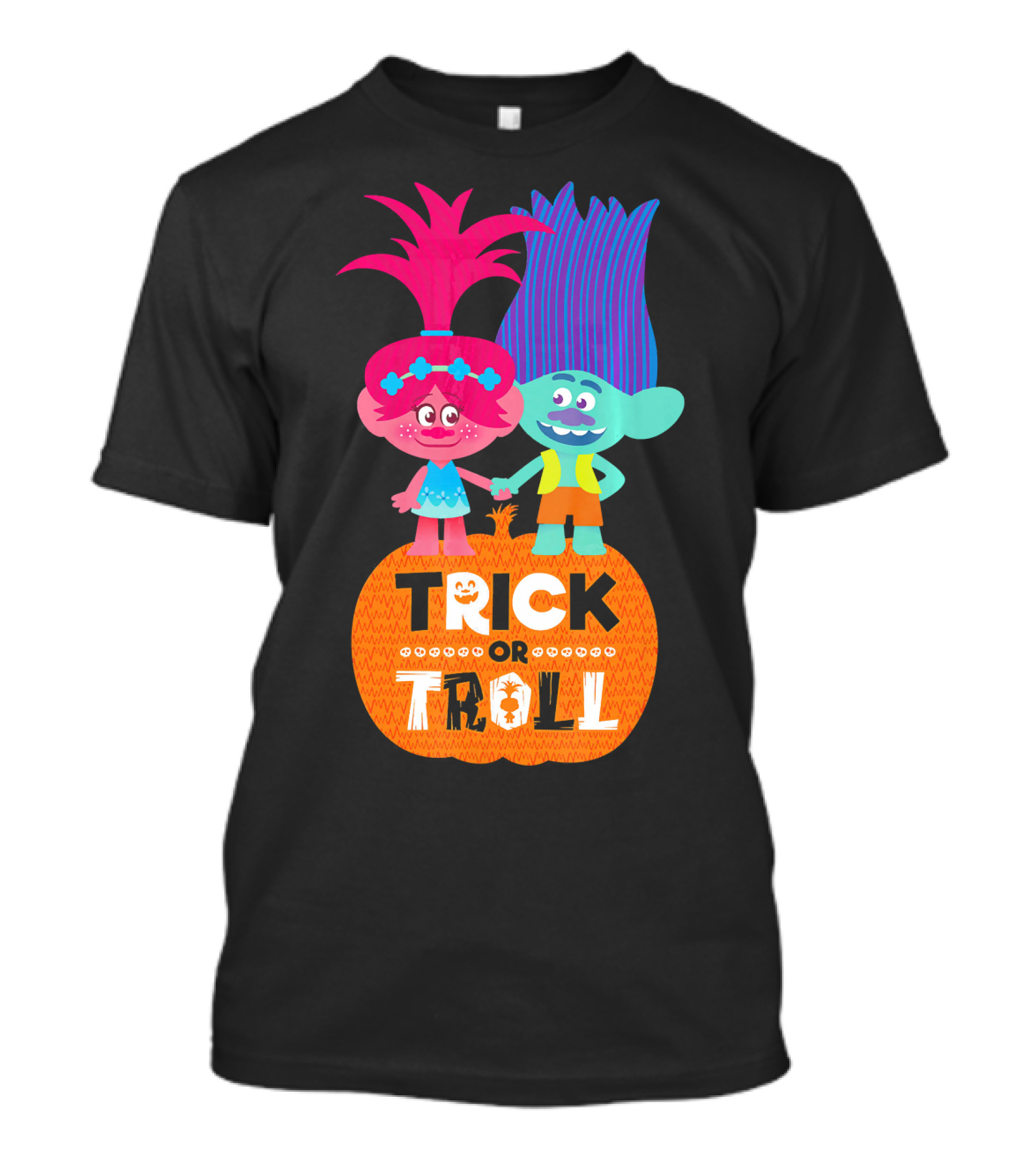 Trick Or Troll DreamWorks Trolls Halloween Pumpkin T-Shirt