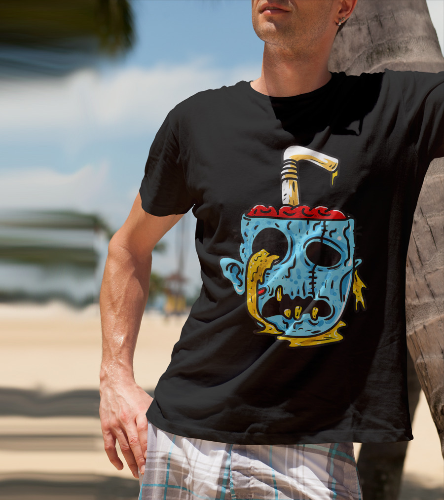 Zombie Food Brain Slushie Horror T-Shirt