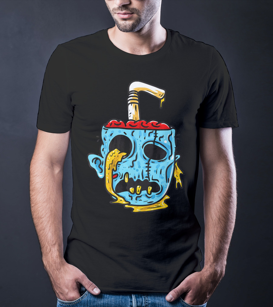 Zombie Food Brain Slushie Horror T-Shirt