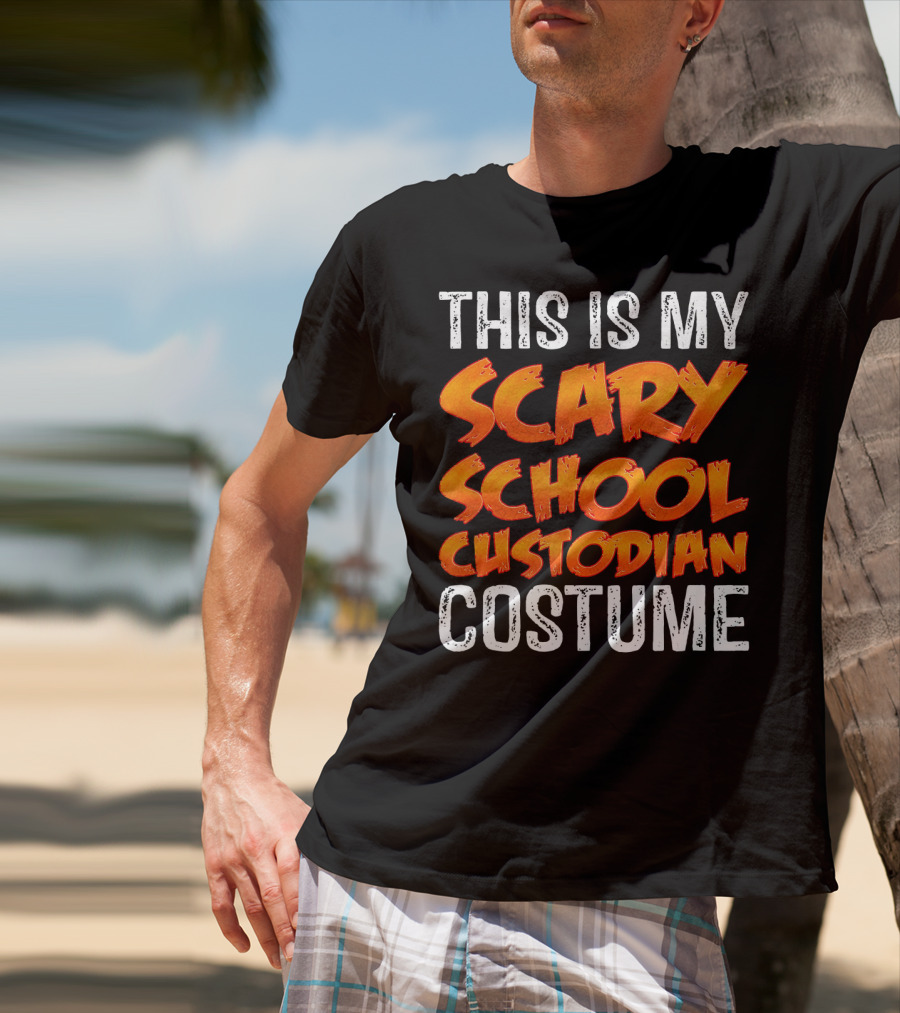 This Is My Scary School Custodian Costume T-Shirt