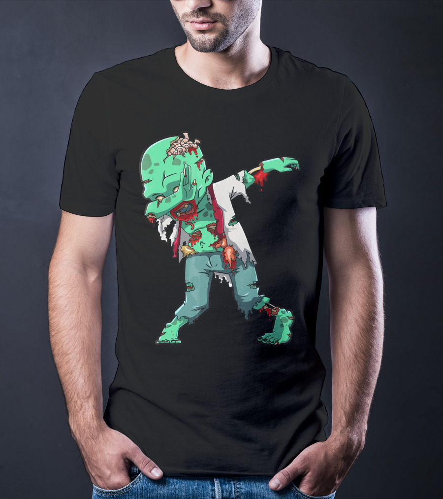 Zombie Halloween Dabbing Dab Cos T-Shirt