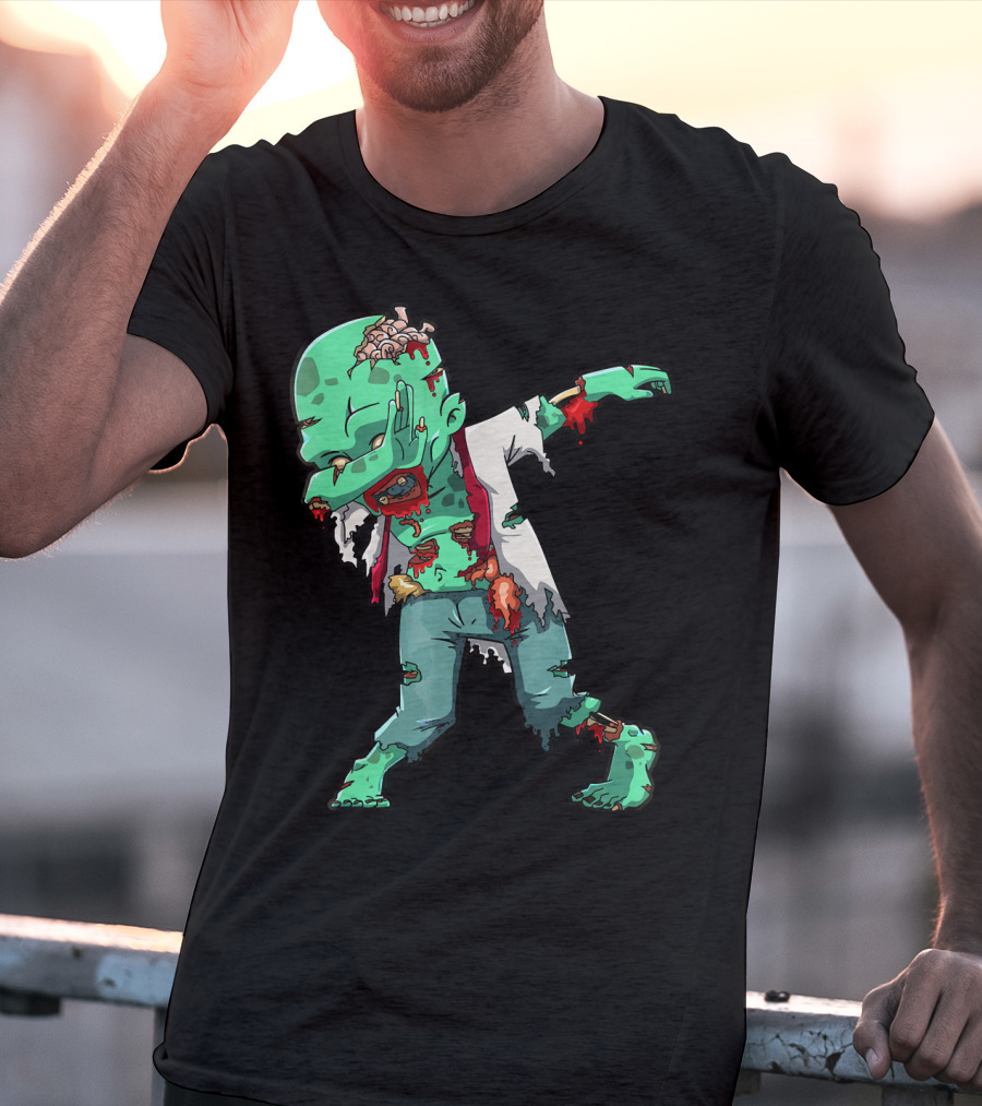 Zombie Halloween Dabbing Dab Cos T-Shirt