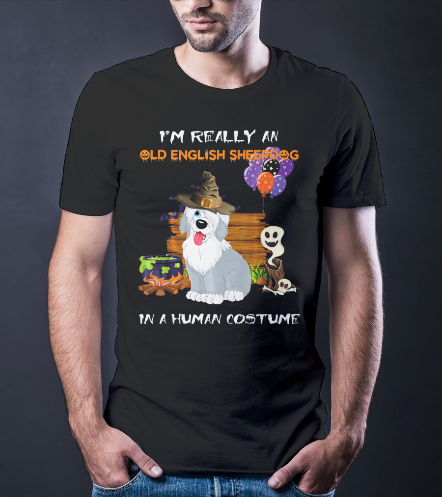 I'm Really An Old English Sheepdog In A Human Costume T-Shirt