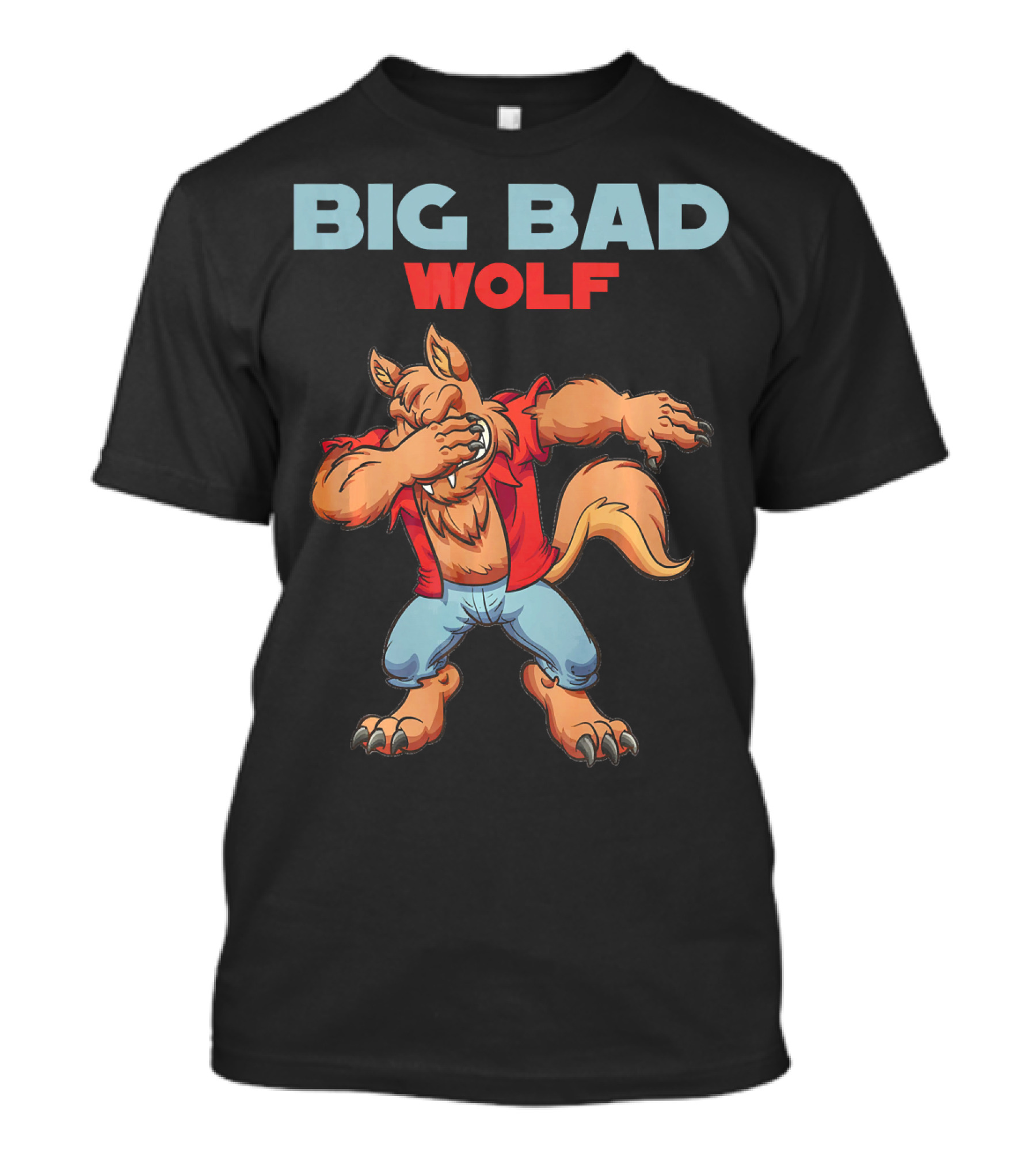Big Bad Wolf Dabbing Halloween Costume T-Shirt