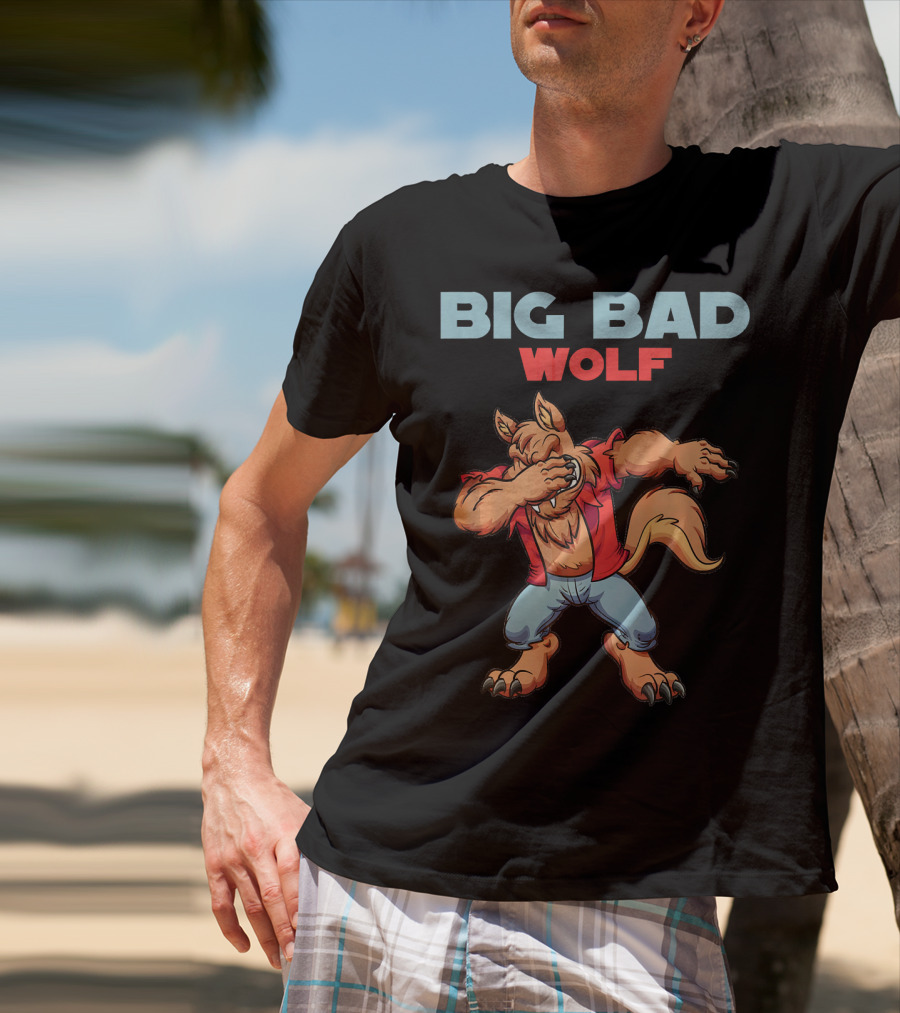 Big Bad Wolf Dabbing Halloween Costume T-Shirt