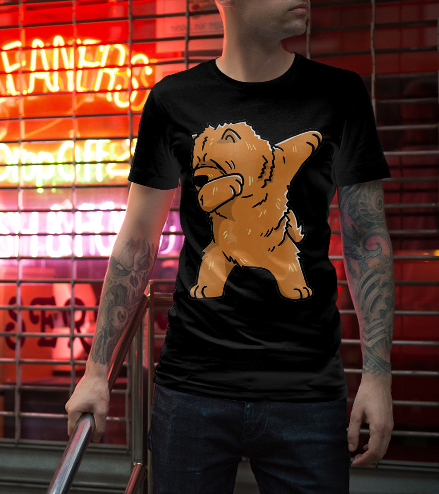 Chow Chow Dabbing Dog Cartoon T-Shirt