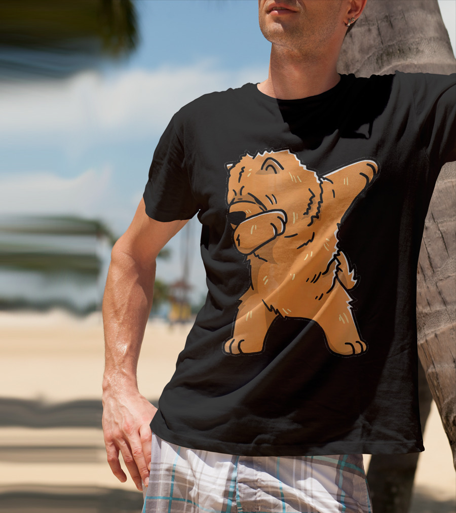 Chow Chow Dabbing Dog Cartoon T-Shirt