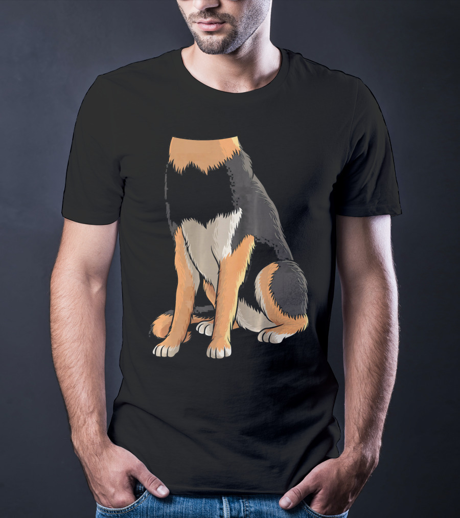 Cool German Shepherd Dog Halloween Costume Headless T-Shirt