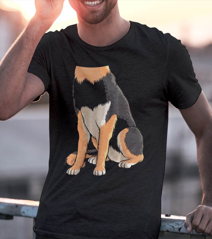 Cool German Shepherd Dog Halloween Costume Headless T-Shirt