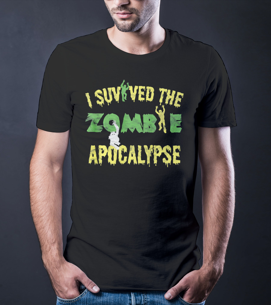 I Survived The Zombie Apocalypse Halloween T-Shirt