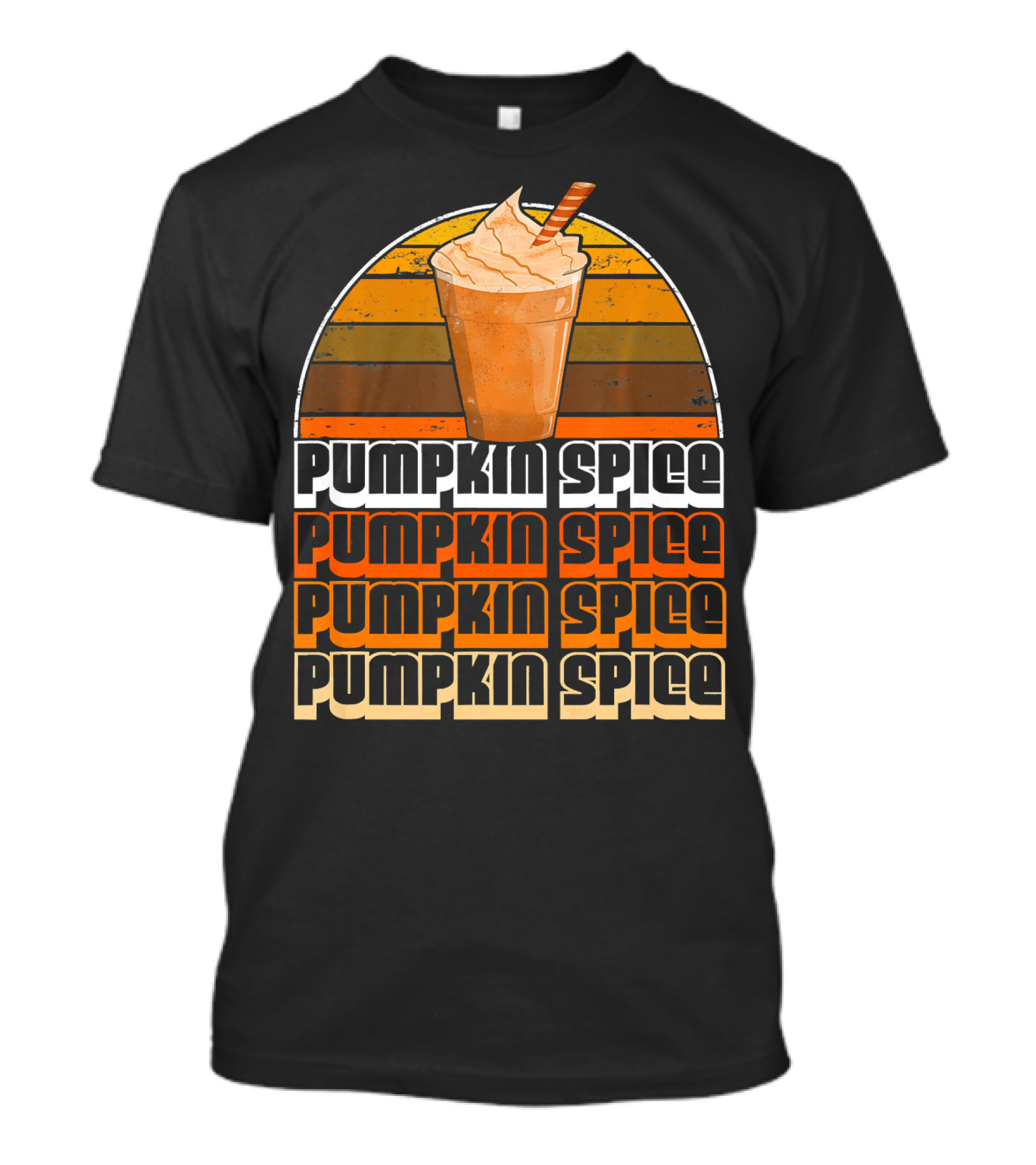 Vintage Pumpkin Spice Frappe Retro Pumpkin Spice Coffee T-Shirt