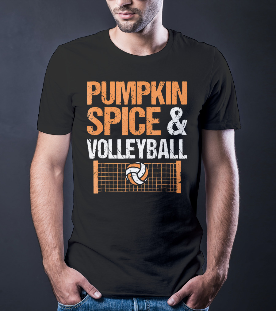 Pumpkin Spice And Volleyball Fall Season Essentials T-Shirt