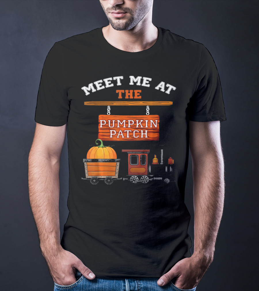 Meet Me At The Pumpkin Patch Train Ride Adventure T-Shirt