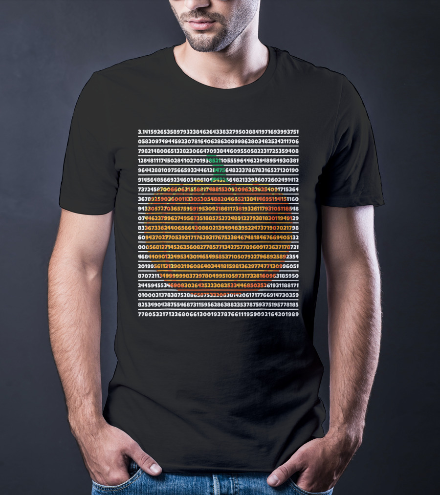 Pi Symbol Pumpkin Pie Math Digits Pi Day T-Shirt
