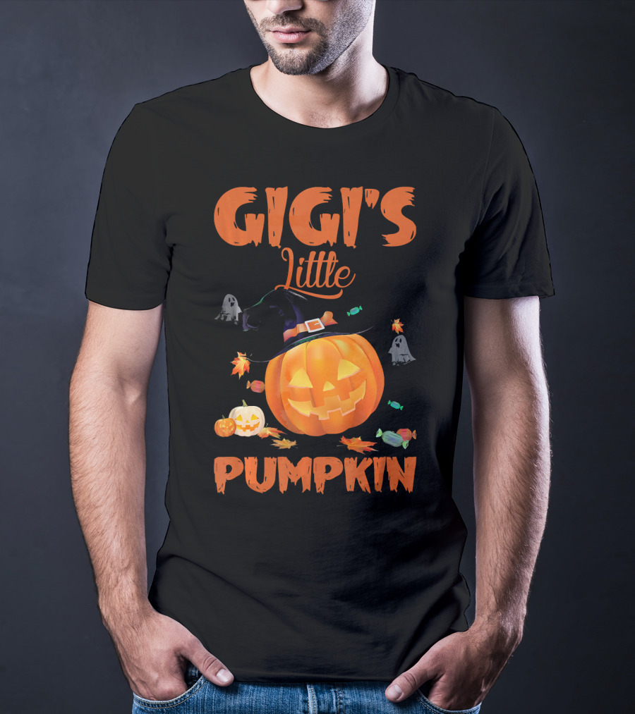 Gigi's Little Pumpkin Halloween Ghosts Candy Jack-O'-Lantern T-Shirt