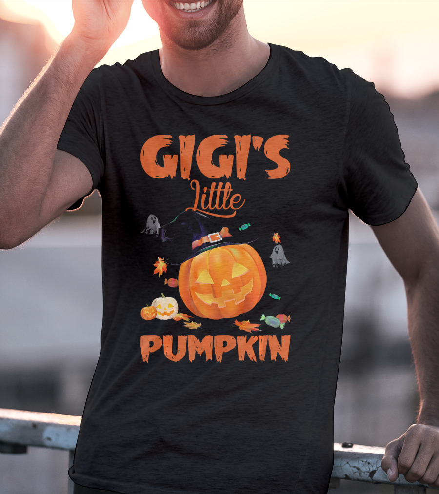 Gigi's Little Pumpkin Halloween Ghosts Candy Jack-O'-Lantern T-Shirt