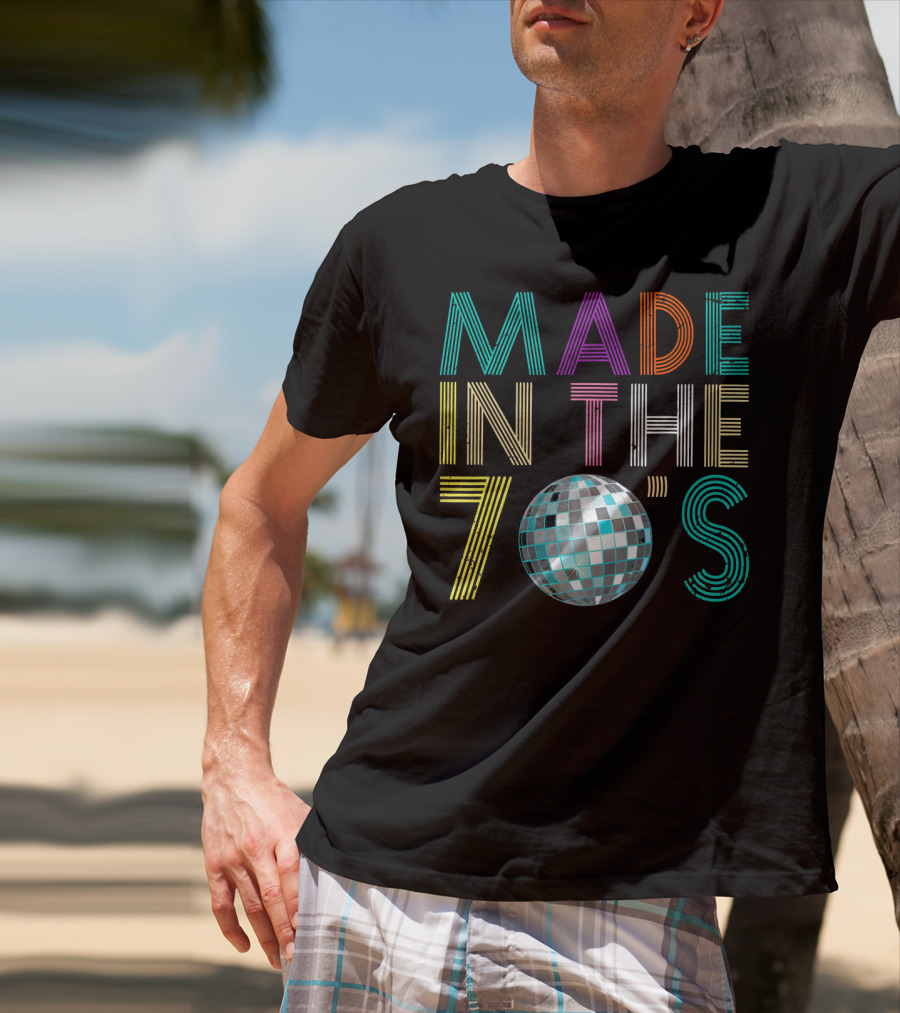 Made In The 70's Disco Ball Style Retro Costume T-Shirt