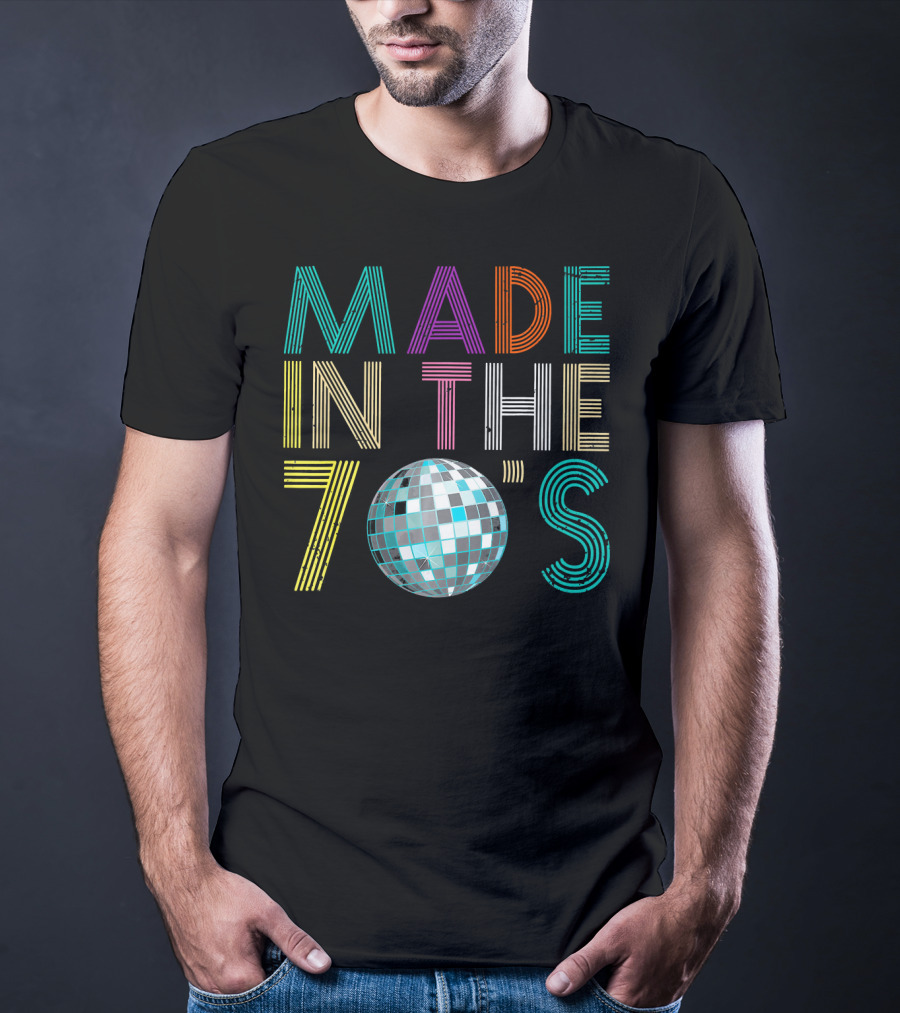 Made In The 70's Disco Ball Style Retro Costume T-Shirt