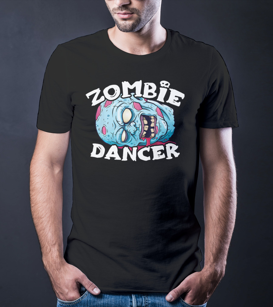 Zombie Dancer Halloween Simple Head T-Shirt