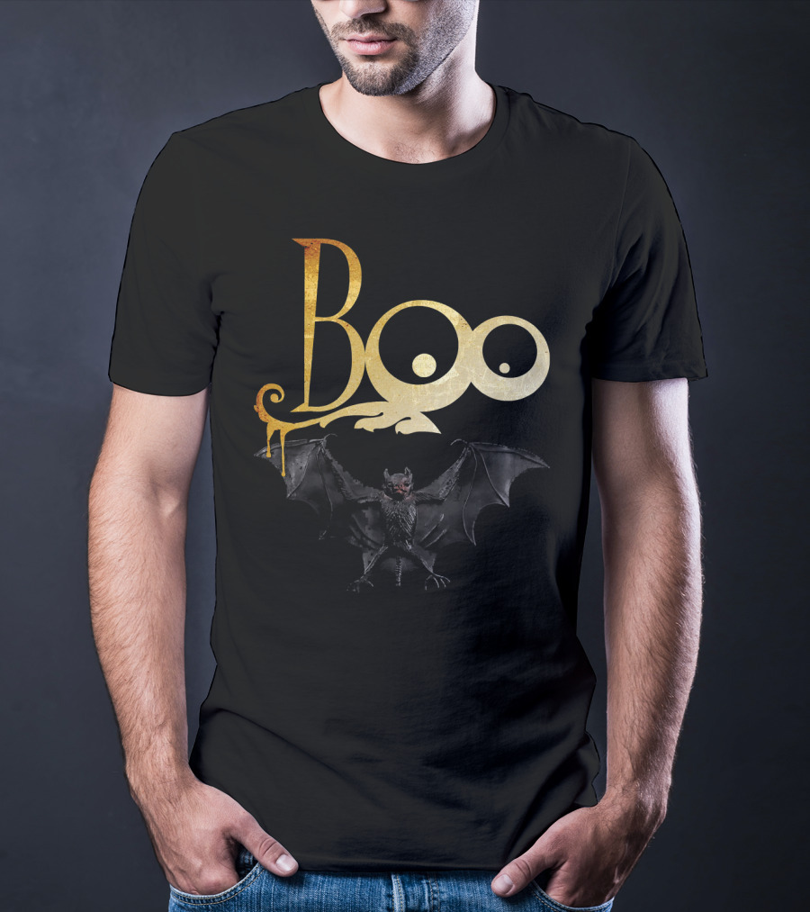Boo Halloween Cool Bat Spooky Night T-Shirt