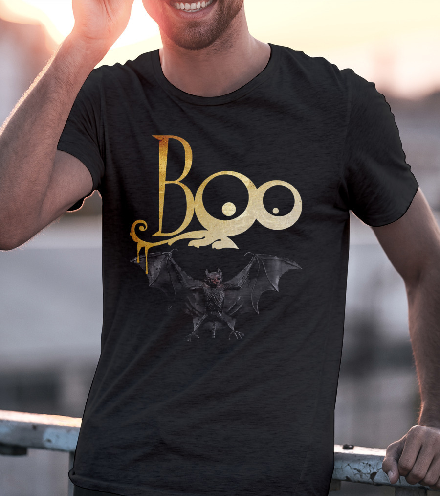 Boo Halloween Cool Bat Spooky Night T-Shirt