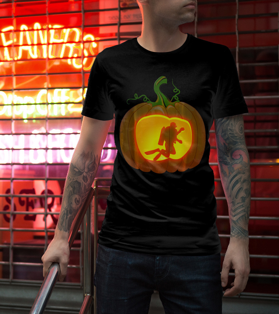 Scuba Diving Pumpkin Carving T-Shirt