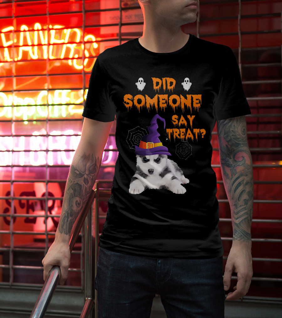 Siberian Husky Halloween Did Someone Say Treat? T-Shirt