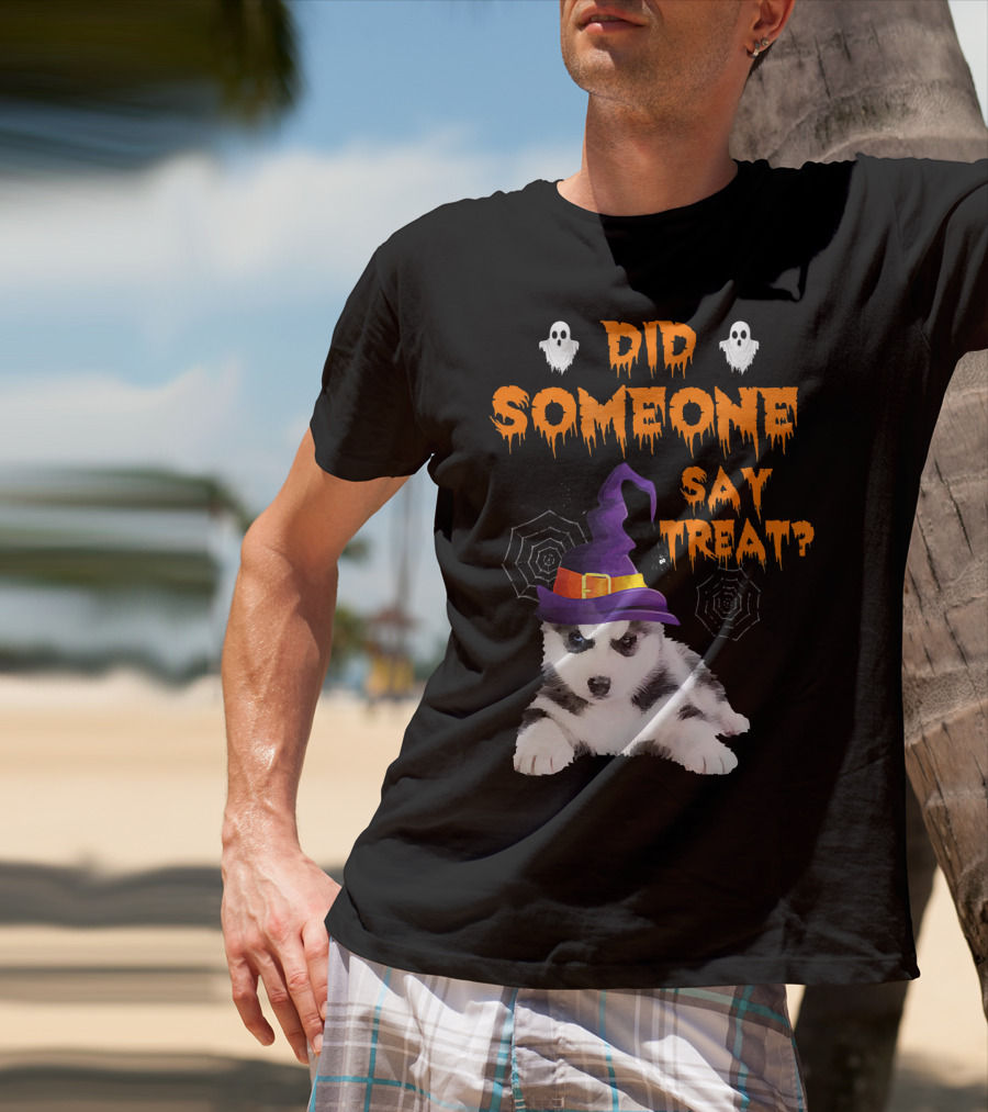 Siberian Husky Halloween Did Someone Say Treat? T-Shirt