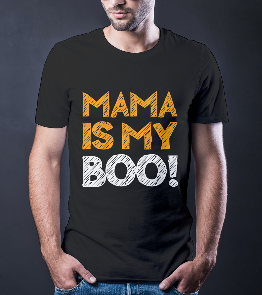 Mama Is My Boo Kids T-Shirt