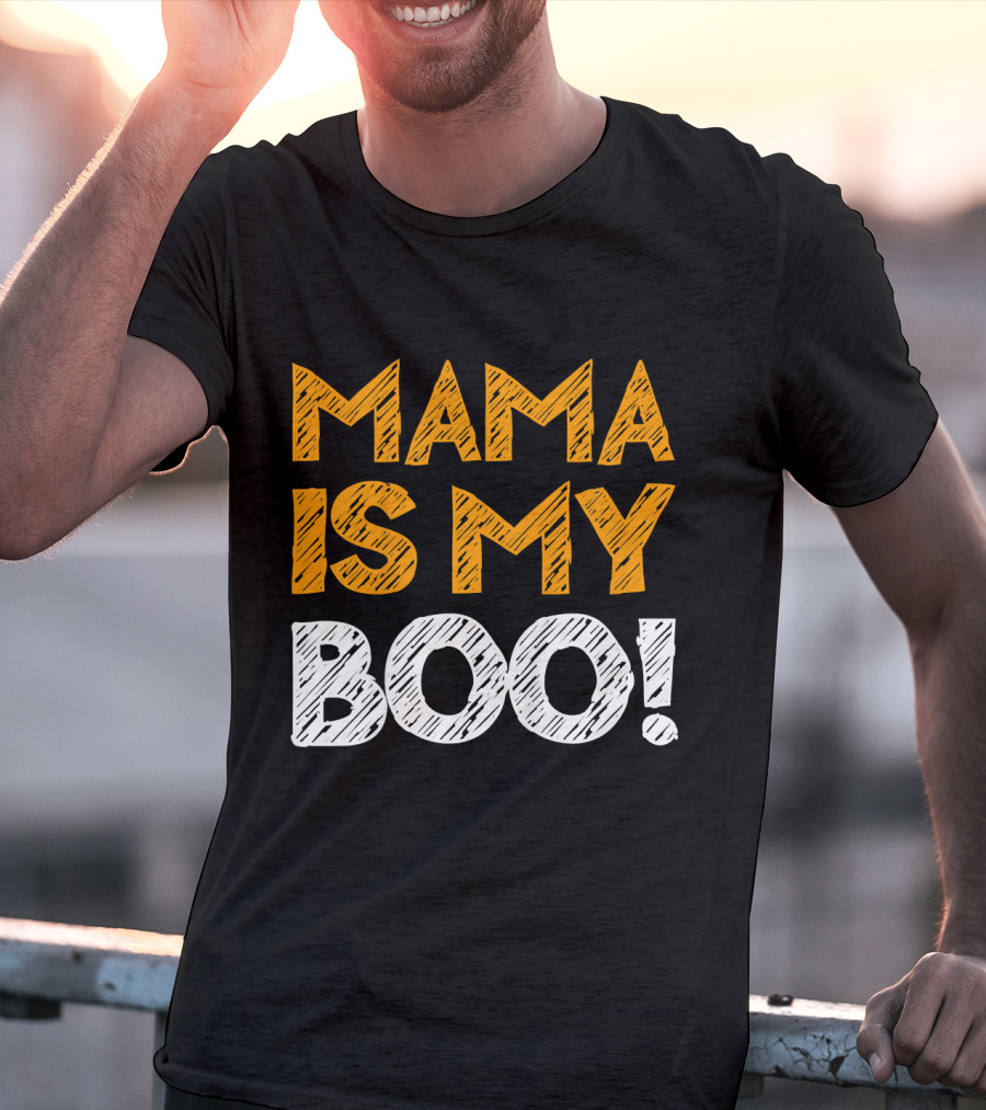 Mama Is My Boo Kids T-Shirt