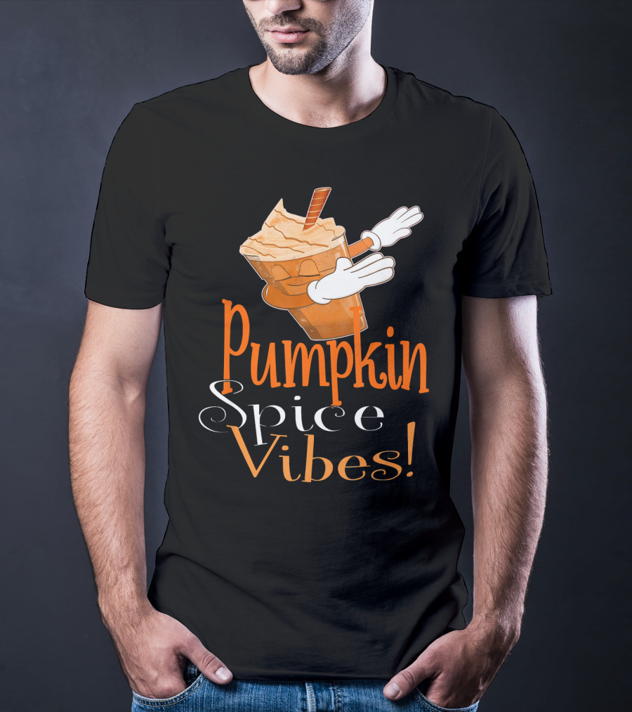 Pumpkin Spice Vibes Frappe Dabbing T-Shirt