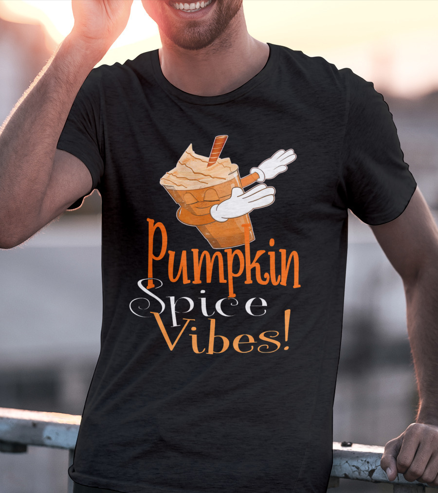 Pumpkin Spice Vibes Frappe Dabbing T-Shirt