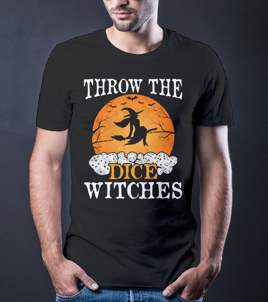 Throw The Dice Witches Halloween Bunco Night T-Shirt