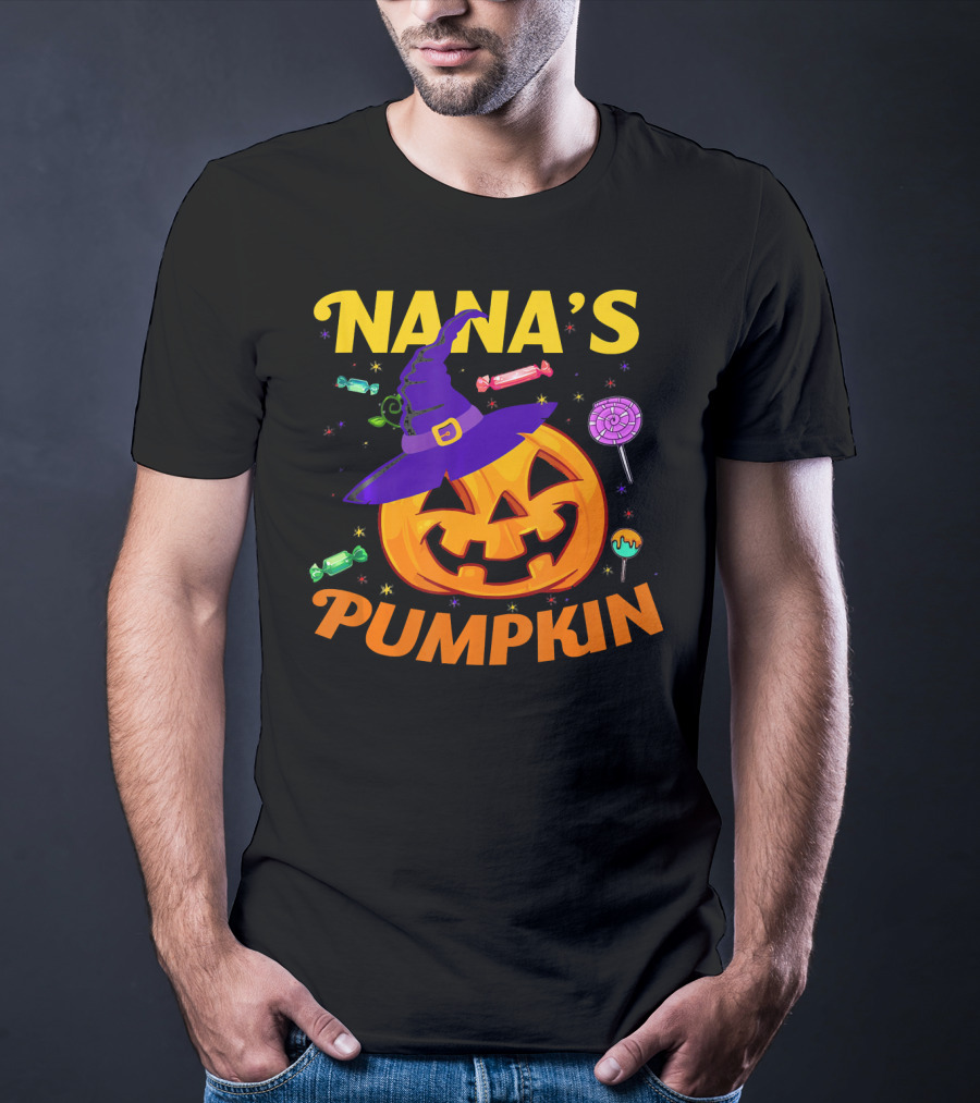 Nana's Pumpkin Halloween Candy For Toddlers T-Shirt