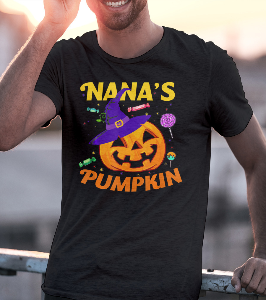 Nana's Pumpkin Halloween Candy For Toddlers T-Shirt