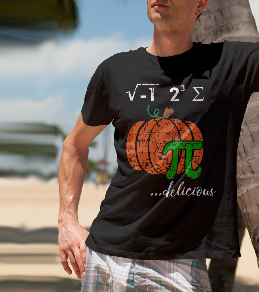 I Ate Some Pumpkin Pi Pie Math Teacher Delicious π 23 Sigma Cube Root Holiday Teacher T-Shirt